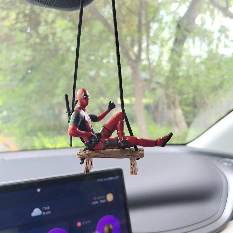 Deadpool no Balanço Decoração para Carro